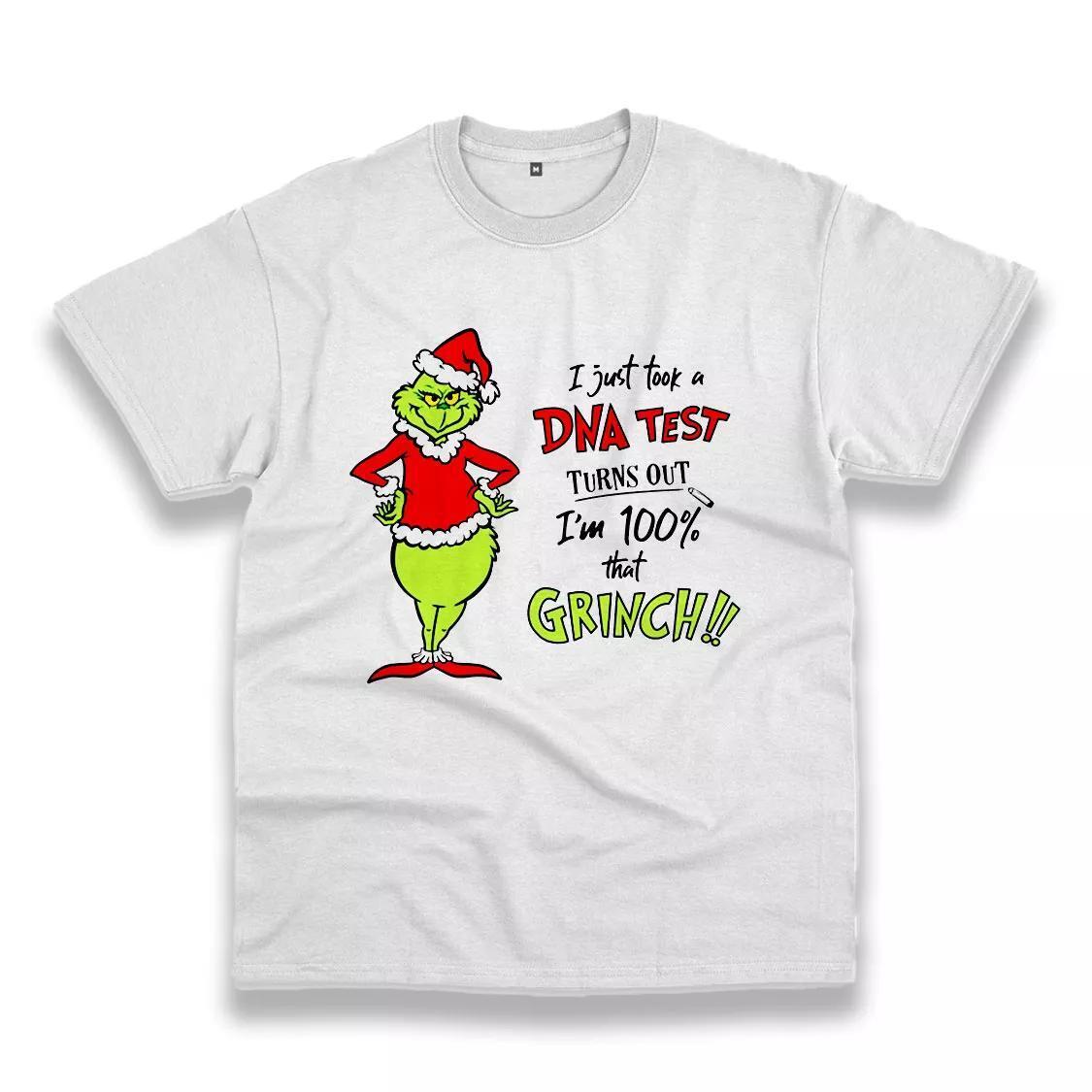 Dna Test Im 100 Percent Grinch Thanksgiving T Shirt